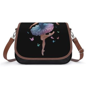 Generic Ballet Butterflies Crossbody Bags for Women Shoulder Messenger Bag Purse Handbags