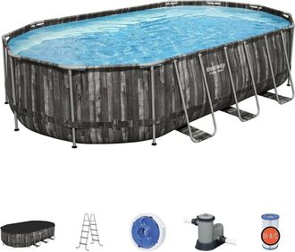 Bestway Piscina Pvc 610x366x122cm Cart Bestway Met Marr Power Steel