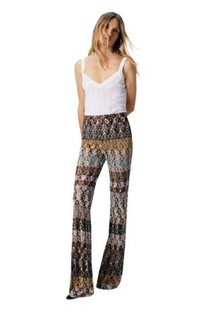 Missoni Flare Pants In Embroidered Lace in Multicoloured at Nordstrom, Size 38 It