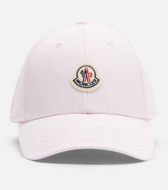 Moncler Logo cotton gabardine baseball cap