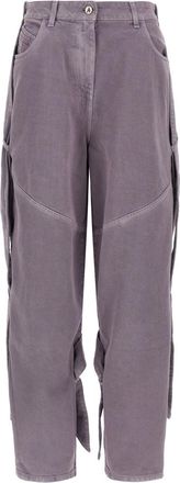 The Attico Purple Faded Jeans