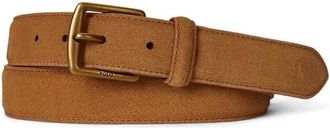 Polo Ralph Lauren Cintur&oacute;n de Vestir de Ante - Accessories - Hombre - Marr&oacute;n - 105 CM