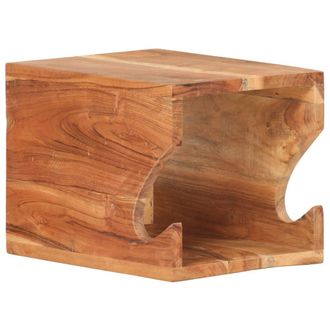 vidaXL Soporte Para Bicicletas De Pared Madera De Acacia 35x25x25 Cm Vidaxl
