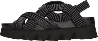 Patrizia Bonfanti Schoenen, Dames, Zwart, 37 EU, Leer, Lyo Plissenero