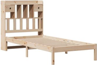vidaXL Bookcase Bed without Mattress 100x200 cm Solid Wood Pine Vidaxl