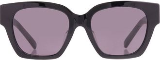 Givenchy Smoke Square Ladies Sunglasses GV40083F 01A 53