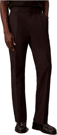 Calvin Klein Suit Broeken - Heren - Nette broeken - Zwart - W34 - Katoen - Broeken