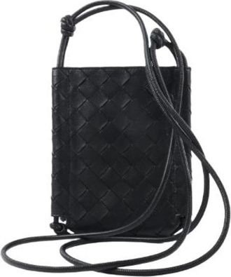 Bottega Veneta Pre-owned Cross Body Bags, female, Black, Size: ONE SIZE Pre-owned Vintage Cross Body Bag