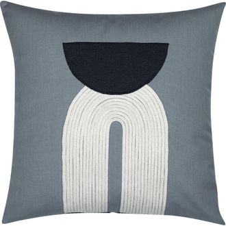 Elaine Smith Modern Balance Slate Indoor & Outdoor Woven Accent Pillow at Nordstrom, Size 20X20
