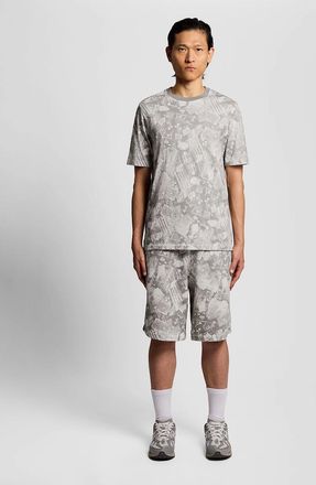 Lyle & Scott Lyle And Scott Mens Industrial Graphic Sweat Shorts - Grey - Size: 33/32/32