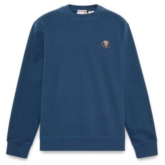 Timberland Tree Logo Patch Crewneck Pullover f&uuml;r Herren | blau