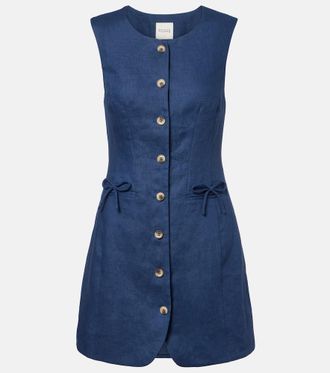 Poss&eacute; Sabine linen mini dress