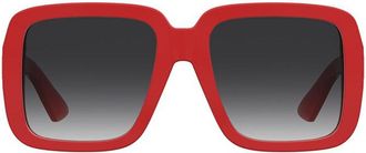 Moschino MOS180/S C9A/9O Womens Sunglasses Red Size 55