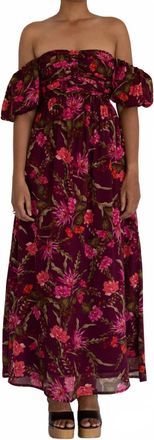 Banjanan Farida Dress In Burgundy