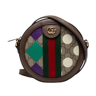 Gucci Vintage, unisex, Bruin, ONE Size, Pre-owned Canvas Crossbody Bag