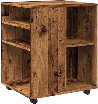vidaXL Vidaxl - Rolling Cabinet Old Wood 60x53x72 cm Engineered Wood