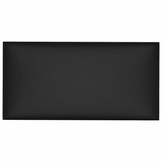 vidaXL Cabecero De Pared 12 Pcs Negro 30 X 15 Cm Tela Vidaxl