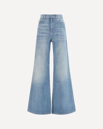 Chlo&eacute; High-rise wide-leg denim Jeans Female 28