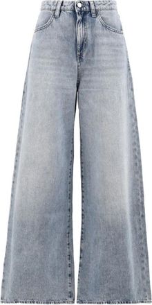 Icon Denim Los Angeles Kendall High-Waisted Wide-Leg Jeans - Dames - Loose Fit Jeans - Blauw - W27 - Katoen - Jeans