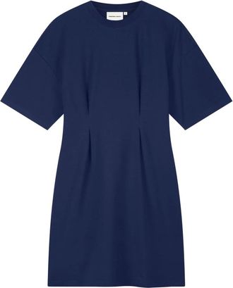 Fab By Fabienne Chapot Astan Jurk - Dames - Korte kleedjes - Blauw - 2XL - Katoen - Kleedjes