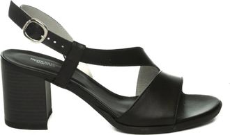 Nero Giardini Schoenen, Dames, Zwart, 39 EU, Leer, Tamigi High Heel Sandaal