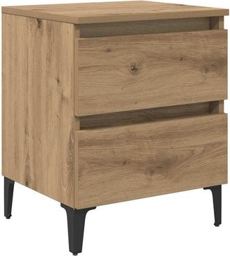 vidaXL Vidaxl - Armario de Noche con cajón Roble artisan 40 x 35 x 50 cm