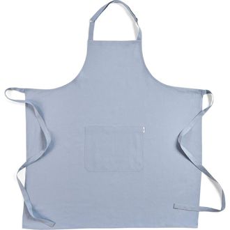 Solino Home Linen Full Midi Apron, 38 x 36 Inch in Dusty Blue at Nordstrom, Size Medium