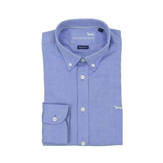 Harmont & Blaine Essentials Oxford Katoenen Overhemd - Heren - Zakelijke Overhemden - Blauw - 2XL - Katoen - Overhemden