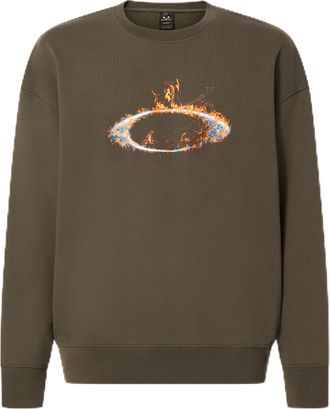 Oakley Mens Metal Solar Rail Crew Sweatshirt, New Dark Brush, XL