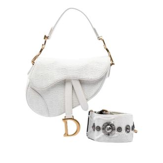 Dior Pre-owned Saddle Shoulder Bag - Dames - Pre-owned - Wit - Maat: ONE Size Leer