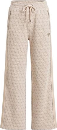 Guess Pantalones largos con jacquard 4G integral - Trousers - Mujer - Beige - XS