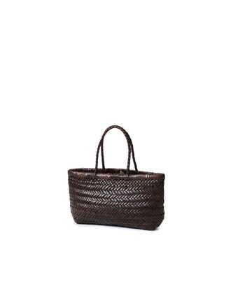 Dragon Diffusion Mini Flat Gora Calfskin Leather Shoulder Bag - Brown