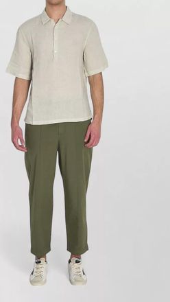 Barena linen short-sleeve regular-fit shirt