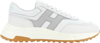Hogan Hyperlight Allacciato H Sneakers in White Grey