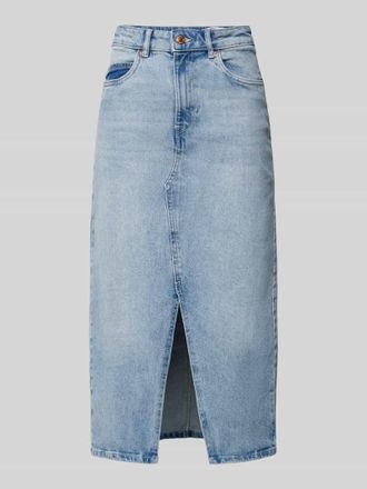 Vero Moda Midi-Jeansrock aus Baumwoll-Mix Modell VERI in Jeansblau, Gr&ouml;&szlig;e M