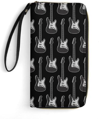 Generic Cool Bass Guitar Womens Clutch Wallet Bifold Wristlet Long Purse Card Holder Handbag