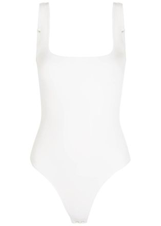 Good American Scuba Modern Tank Stretch-jersey Bodysuit - White - Xxl (UK18 / Xxl)