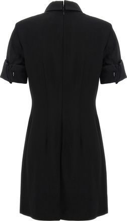 Sportmax Womens Black Viscose Short Dress