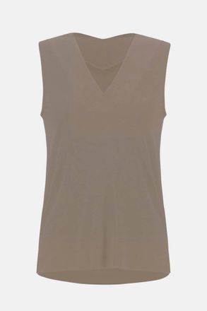 Joseph Ribkoff Womens Silky Knit Sleeveless Top In Dune