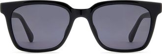 Fossil 55mm Rectangular Sunglasses in Black/grey at Nordstrom