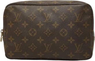 Louis Vuitton Brown Pvc Clutch Bag Pouch (Pre-Owned)