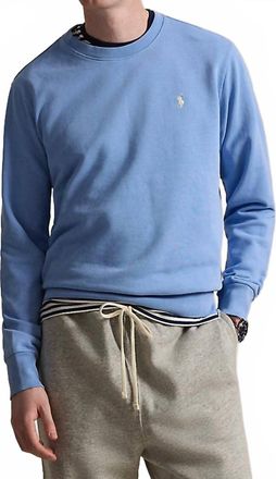 Ralph Lauren Loopback Fleece Sweatshirt In Bristol Blue