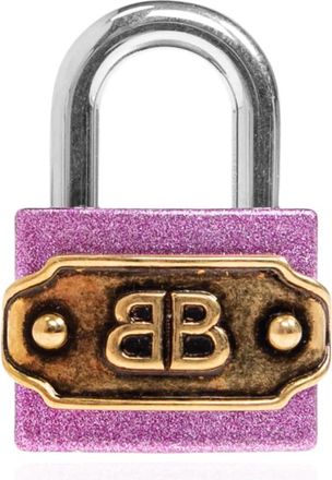 Balenciaga Bag Accessories, unisex, Pink, Size: ONE SIZE BB Padlock Pendant