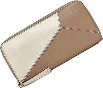 Loewe Pre-owned Wallets, female, Beige, Size: ONE SIZE Pre-owned Leather Wallet