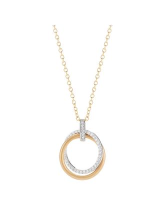I.Reiss Company Circle Of Love 14K 0.30 Ct. Tw. Diamond Circle & Bar Necklace