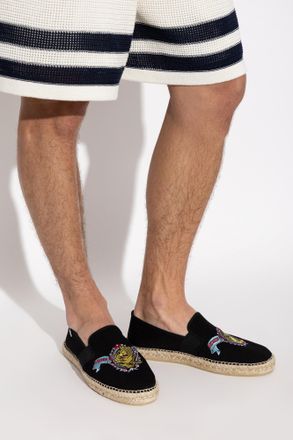 Kenzo Espadrilles With Logo, Mens, Black