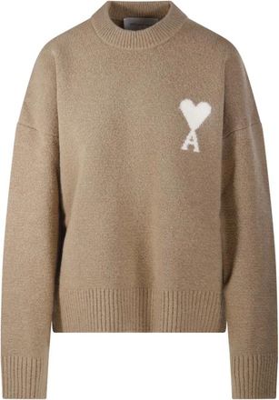 Ami Jersey de Cuello Redondo Ami de Coeur - Knitwear - Mujer - Beige - XL
