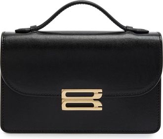 Victoria Beckham Dorian Mini Grained-leather top Handle bag - Black - One Size