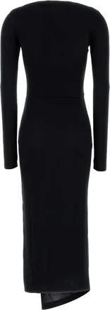 Isabel Marant Womens Jelina Dress Black Modal Elastane