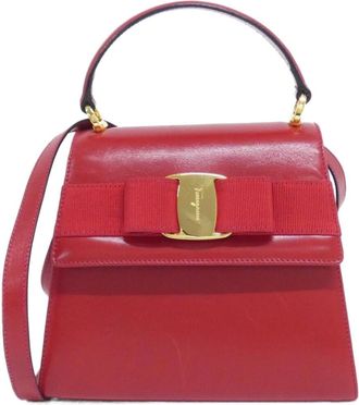 Ferragamo Leather Handbag (Pre-Owned)
